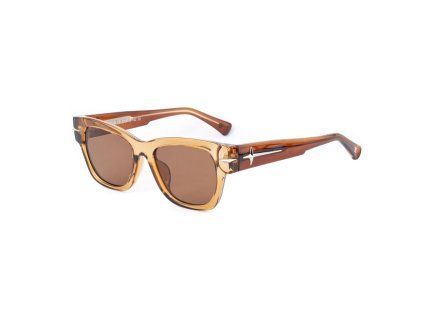 Hnědé acetátové sluneční brýle