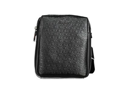 Černá polyuretanová pánská taška přes rameno