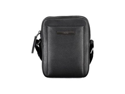 Černá polyuretanová pánská taška přes rameno