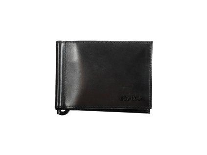 Černá kožená peněženka Pánský