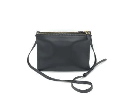Trio černá kožená taška přes rameno