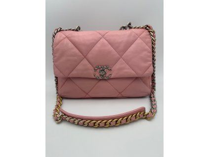 Středně růžová kabelka CHANEL 19
