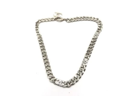 Stříbrný Tone Curb Chain Link Náhrdelník