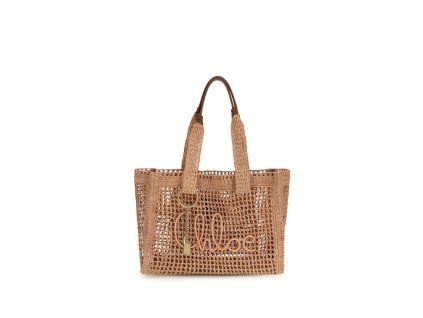 Béžová taška přes rameno Raffia