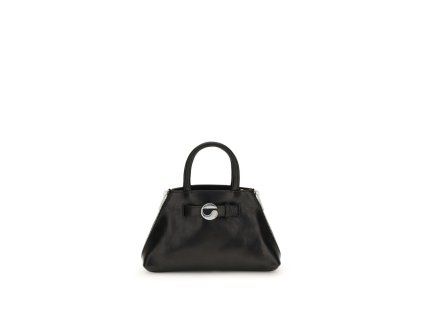 Černá kožená taška přes rameno Bos Taurus