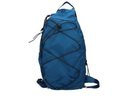 Modrá látková crossbody kabelka