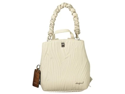 Bílý polyuretanový dámský batoh