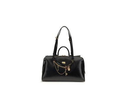 Černá kožená taška přes rameno Bos Taurus