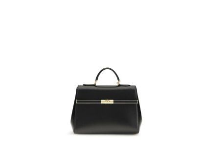 Černá kožená taška přes rameno Bos Taurus