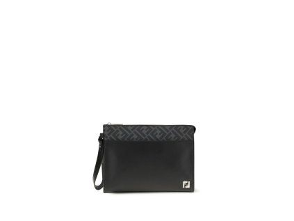Černá telecí kožená taška Bos Taurus Clutch Bag