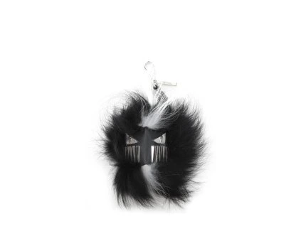 Černá kožešina Náhrdelník