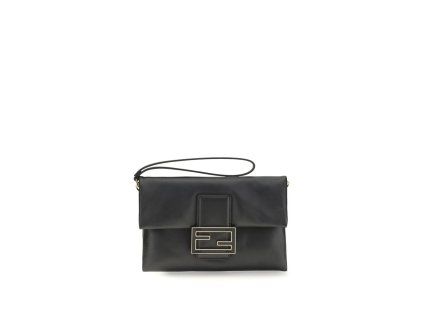 Černá telecí kožená taška Bos Taurus Clutch Bag