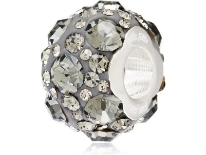 Šedý Stříbrný Broch