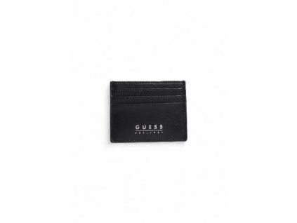 Černý kožený držák na karty