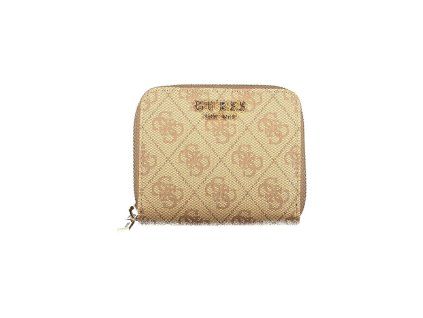 Béžová polyuretanová dámská peněženka