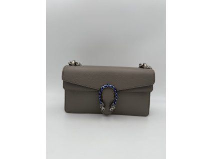 Kožená šedá kabelka GUCCI DIONYSUS