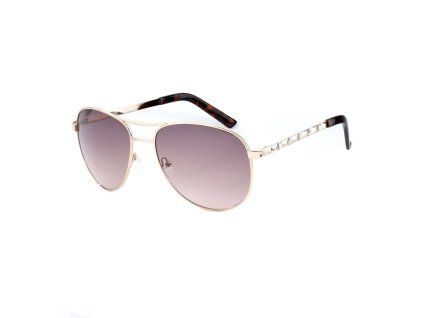Zlaté kovové sluneční brýle