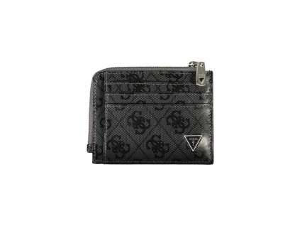 Černý kožený držák na karty