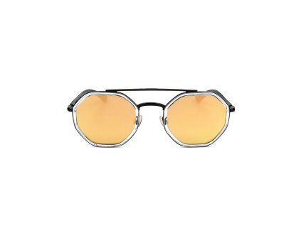 Zlaté kovové sluneční brýle