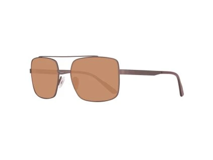 Hnědé kovové sluneční brýle