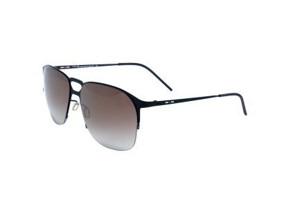 Černé kovové sluneční brýle