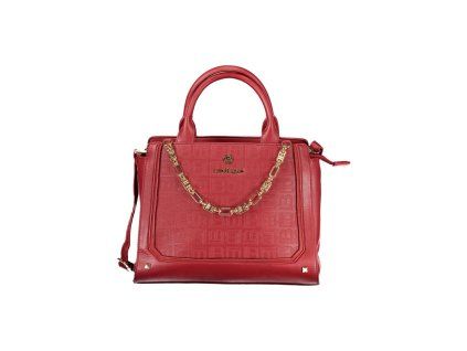 Červená PVC dámská kabelka