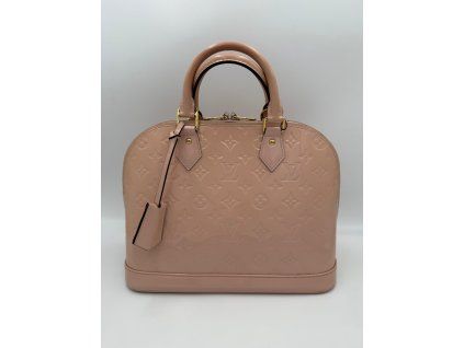 LOUIS VUITTON Kabelka Alma MM Pink Patent Monogram