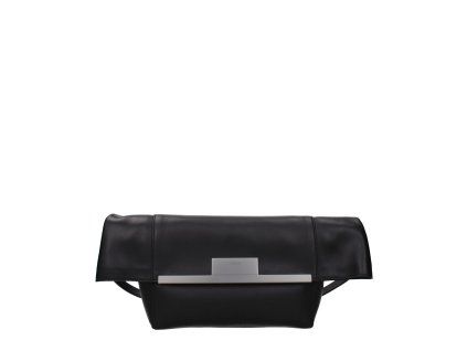 Černá kožená taška přes rameno