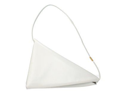 Bílá kožená taška přes rameno