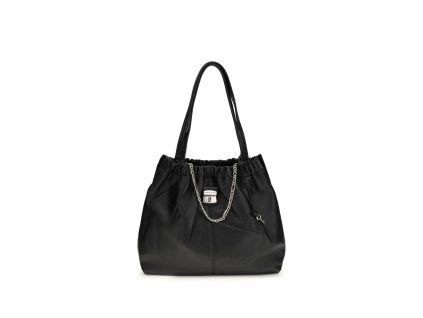 Černá kožená taška přes rameno Bos Taurus