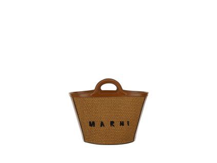 Hnědá bavlněná taška přes rameno