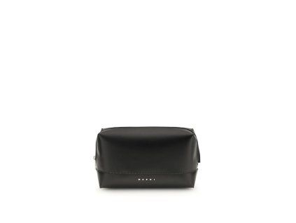 Černá kožená taška přes rameno Bos Taurus