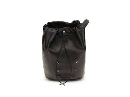 Černá kožená taška přes rameno Bos Taurus