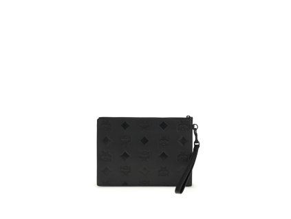 Černá telecí kožená taška Bos Taurus Clutch Bag