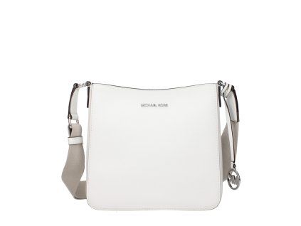 Bílá kožená taška přes rameno