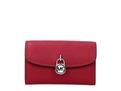 Červená kožená peněženka