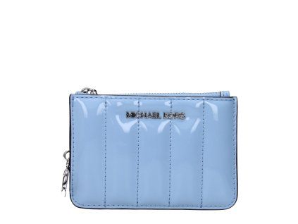 Světle modrá kožená peněženka
