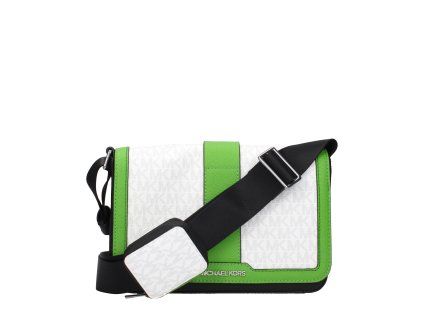Bílá látková crossbody kabelka