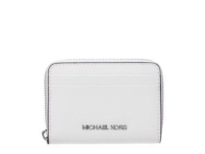 Bílé kožené pouzdro na karty