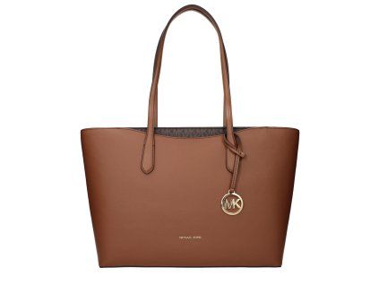 Hnědá kožená taška přes rameno