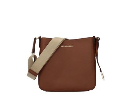 Hnědá kožená taška přes rameno