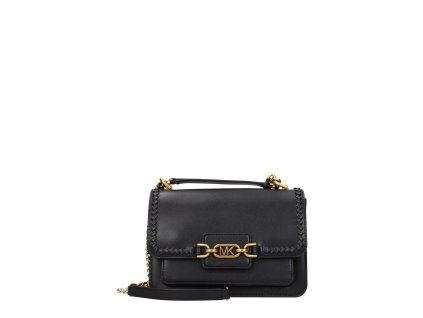 Černá kožená taška přes rameno