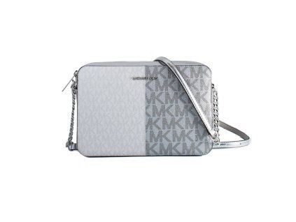 Šedá plátěná crossbody kabelka