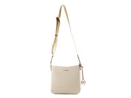 Béžová plátěná crossbody kabelka