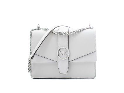 Bílá kožená taška přes rameno