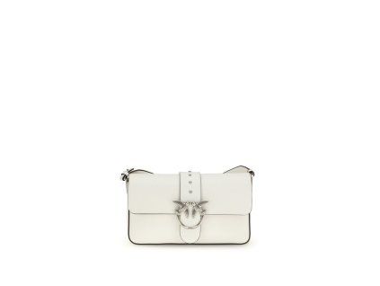 Bílá kožená taška přes rameno