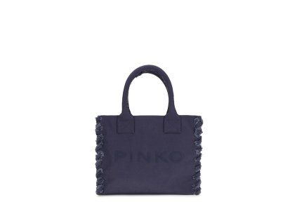 Modrá bavlněná taška přes rameno