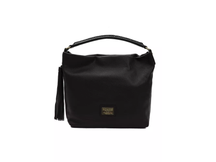 Černá kožená dámská taška přes rameno