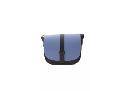 Modrá kožená dámská crossbody kabelka