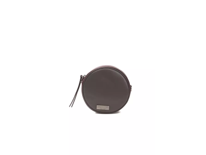 Vínová kožená crossbody kabelka